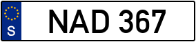 Trailer License Plate